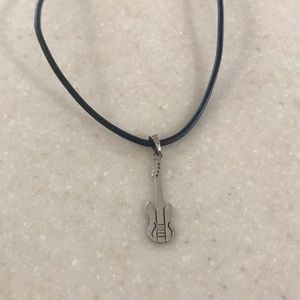 New Mexican silver guitar necklace .925